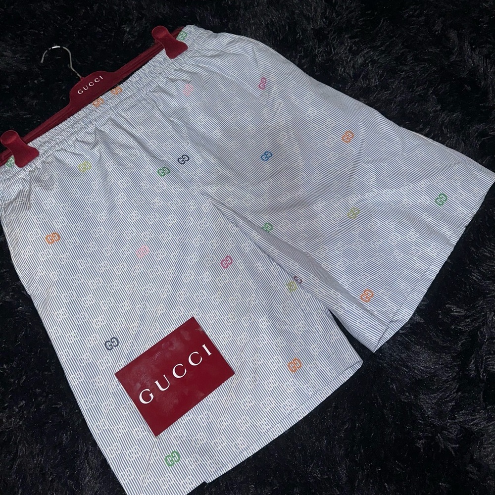 Gucci Striped Cotton Shorts